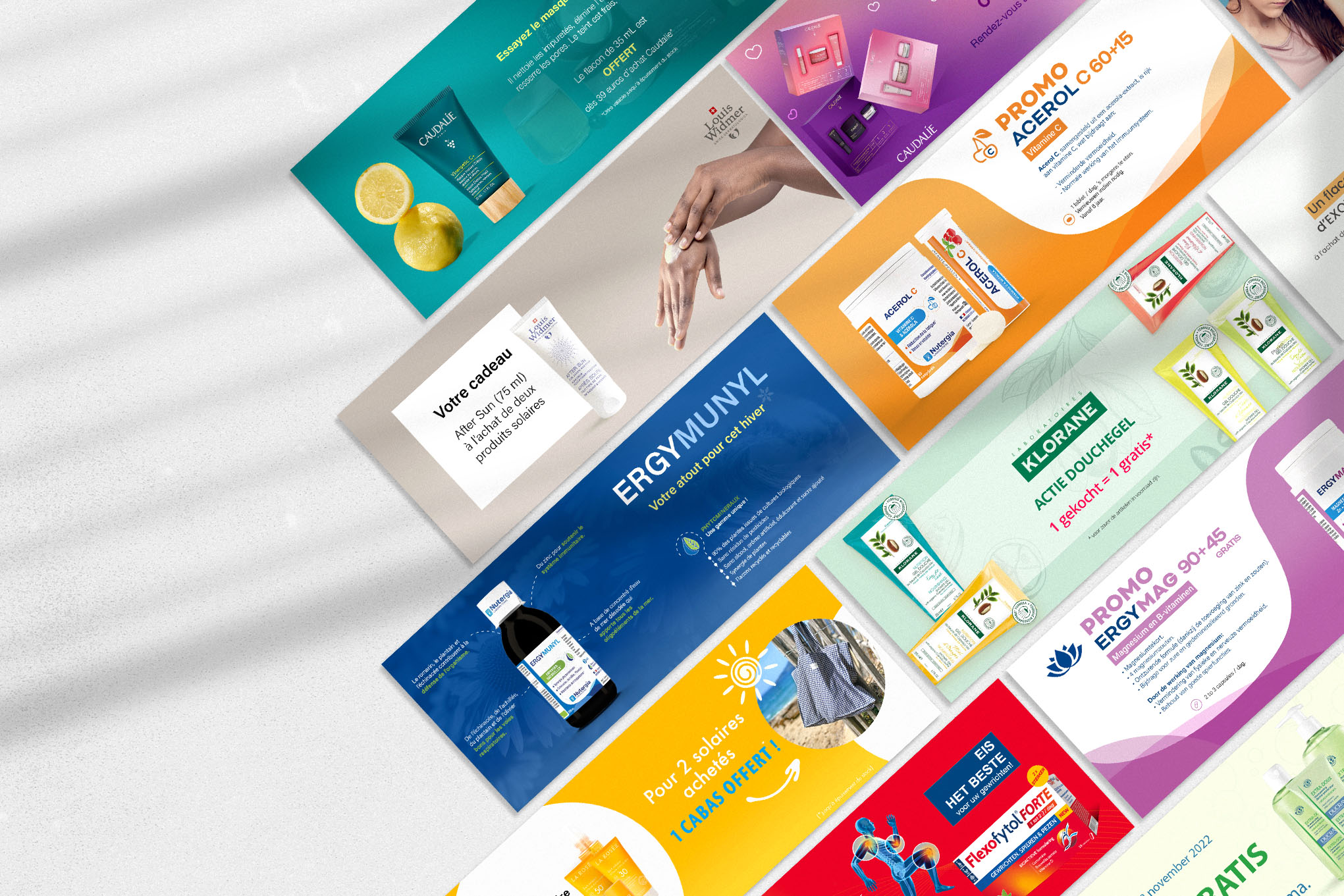 Various banners published on the website
