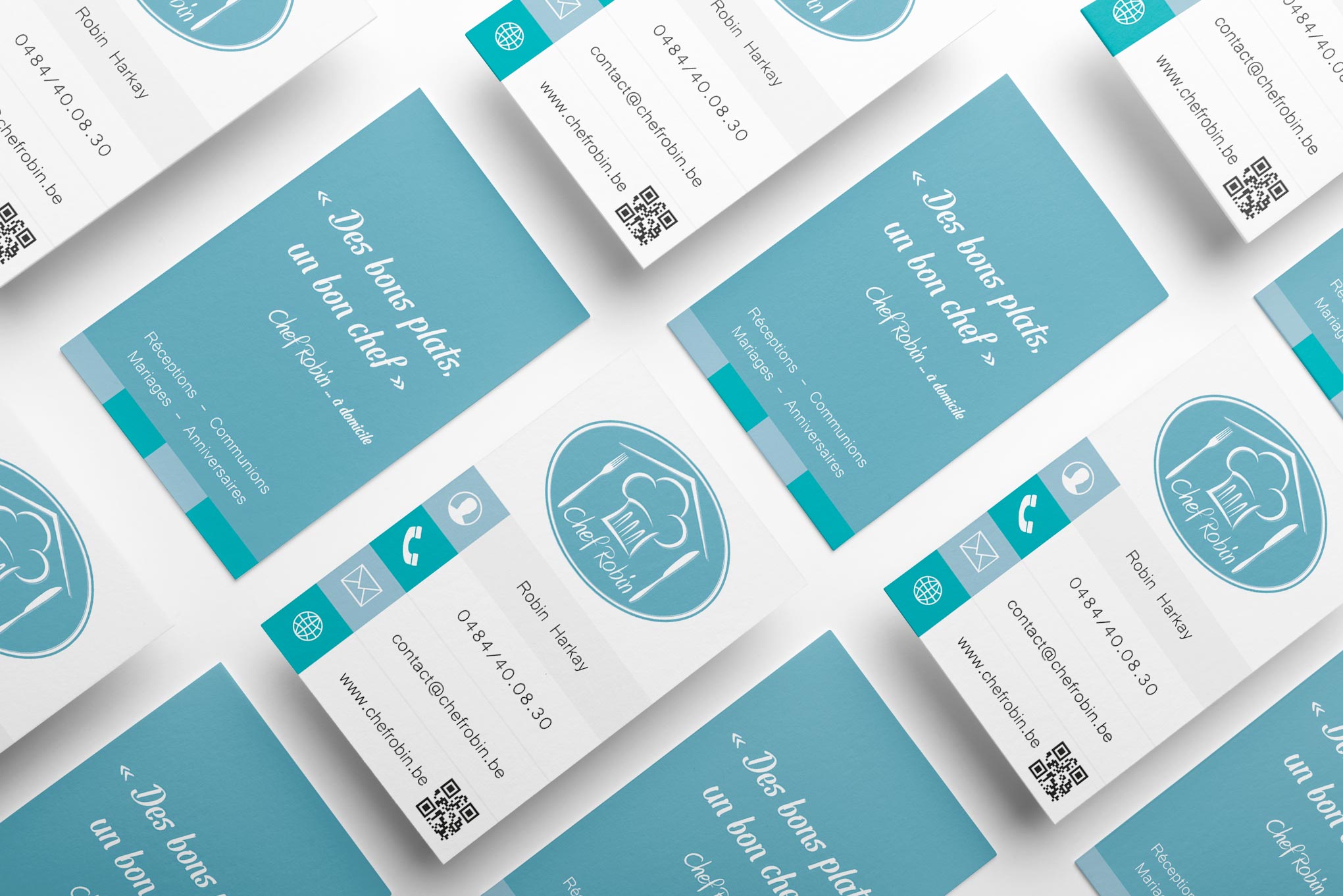 Set of business cards