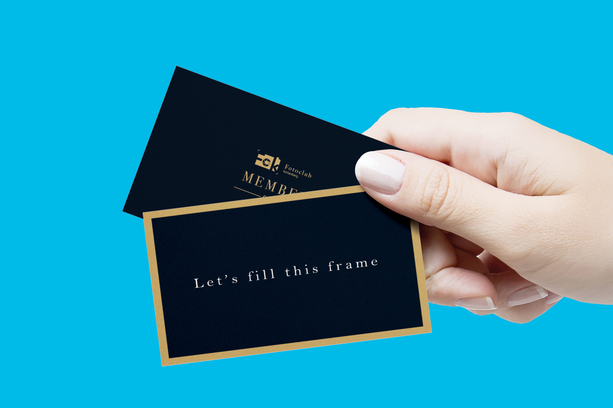 Member cards with black and gold colors