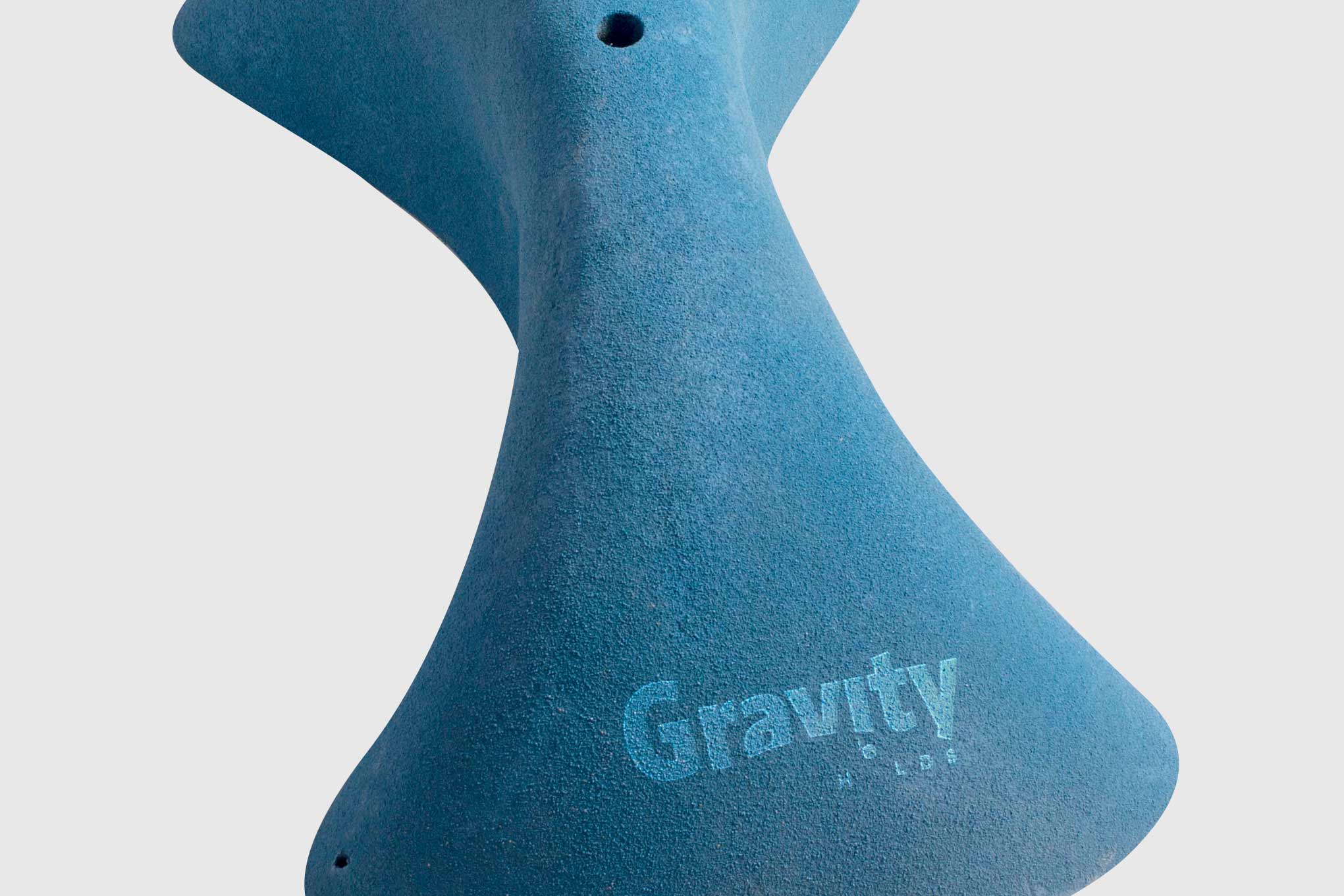Blue climbing hold