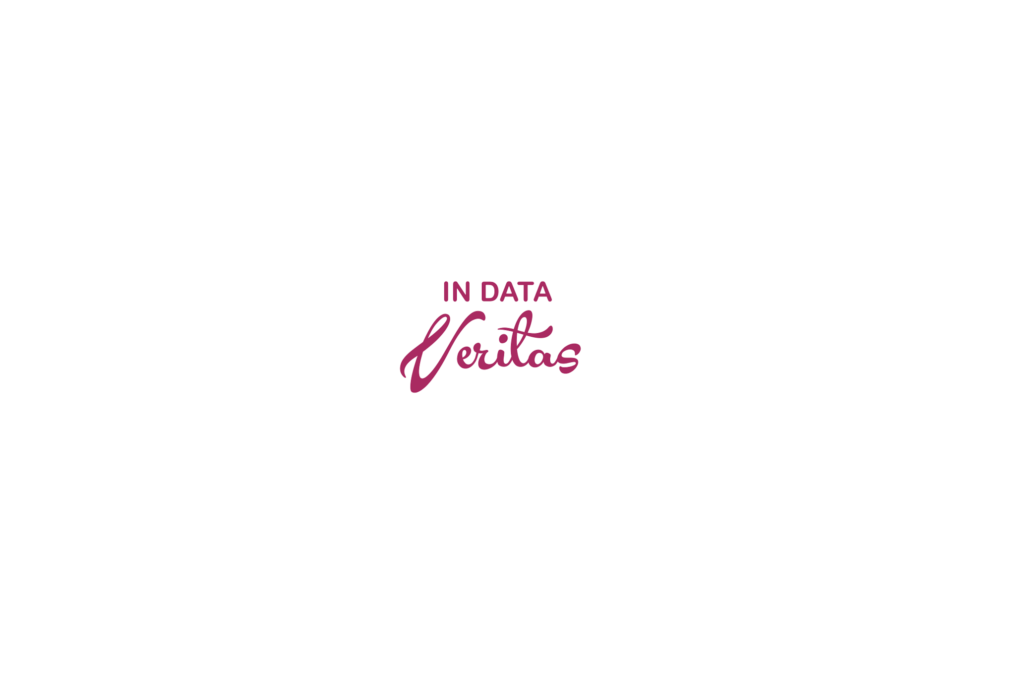 White logo on a burgundy background