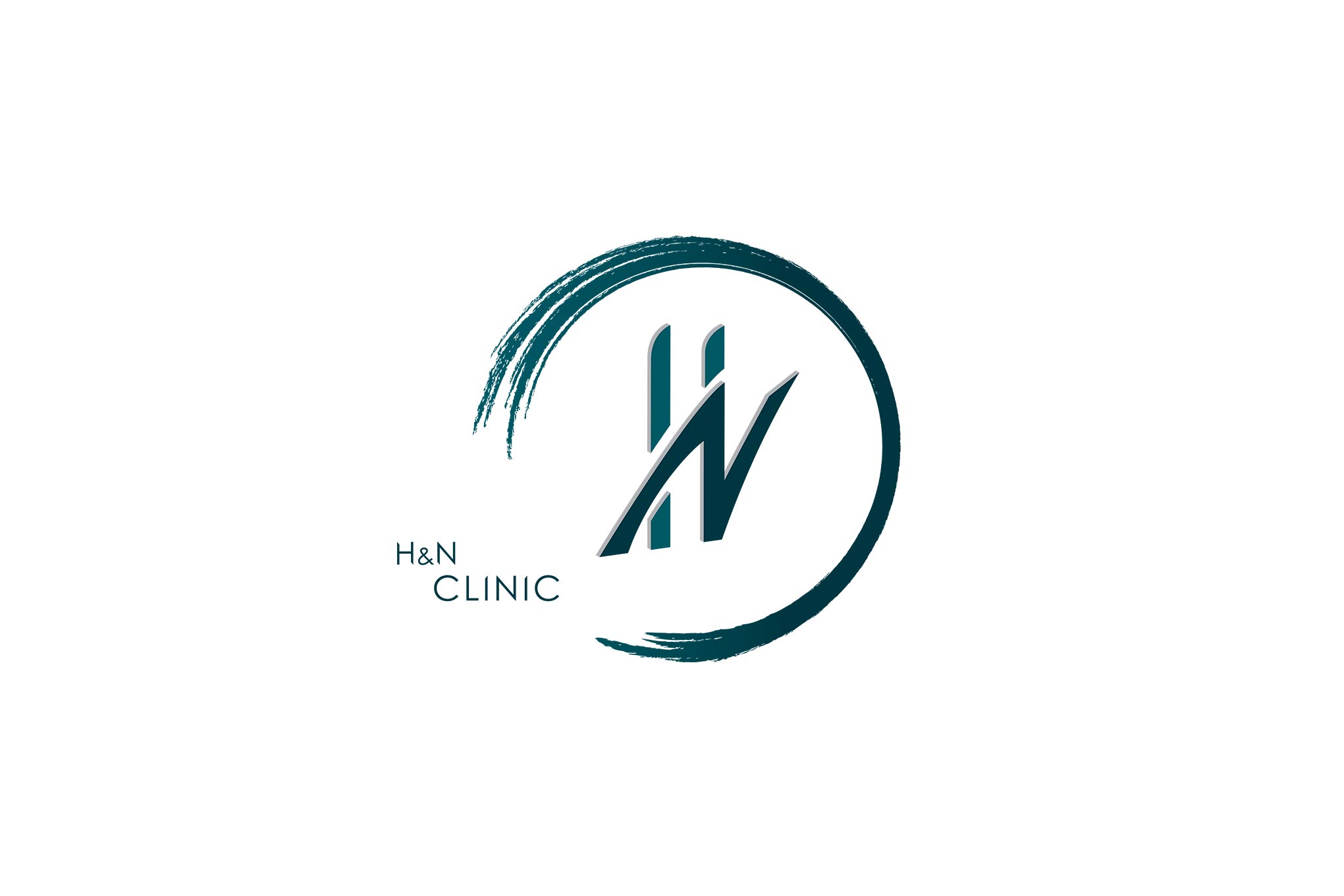 Logo of H&N with a green circle