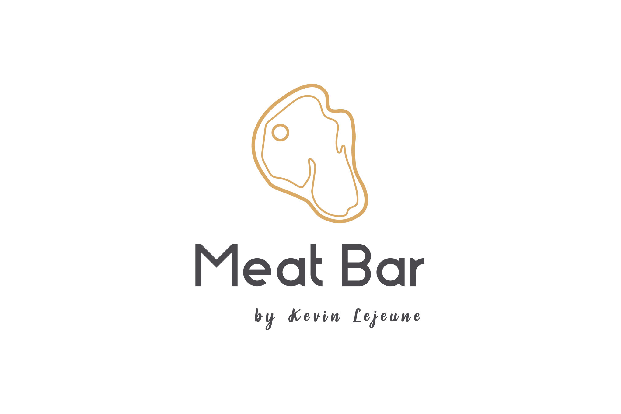 Logo of a stylized piece of meat