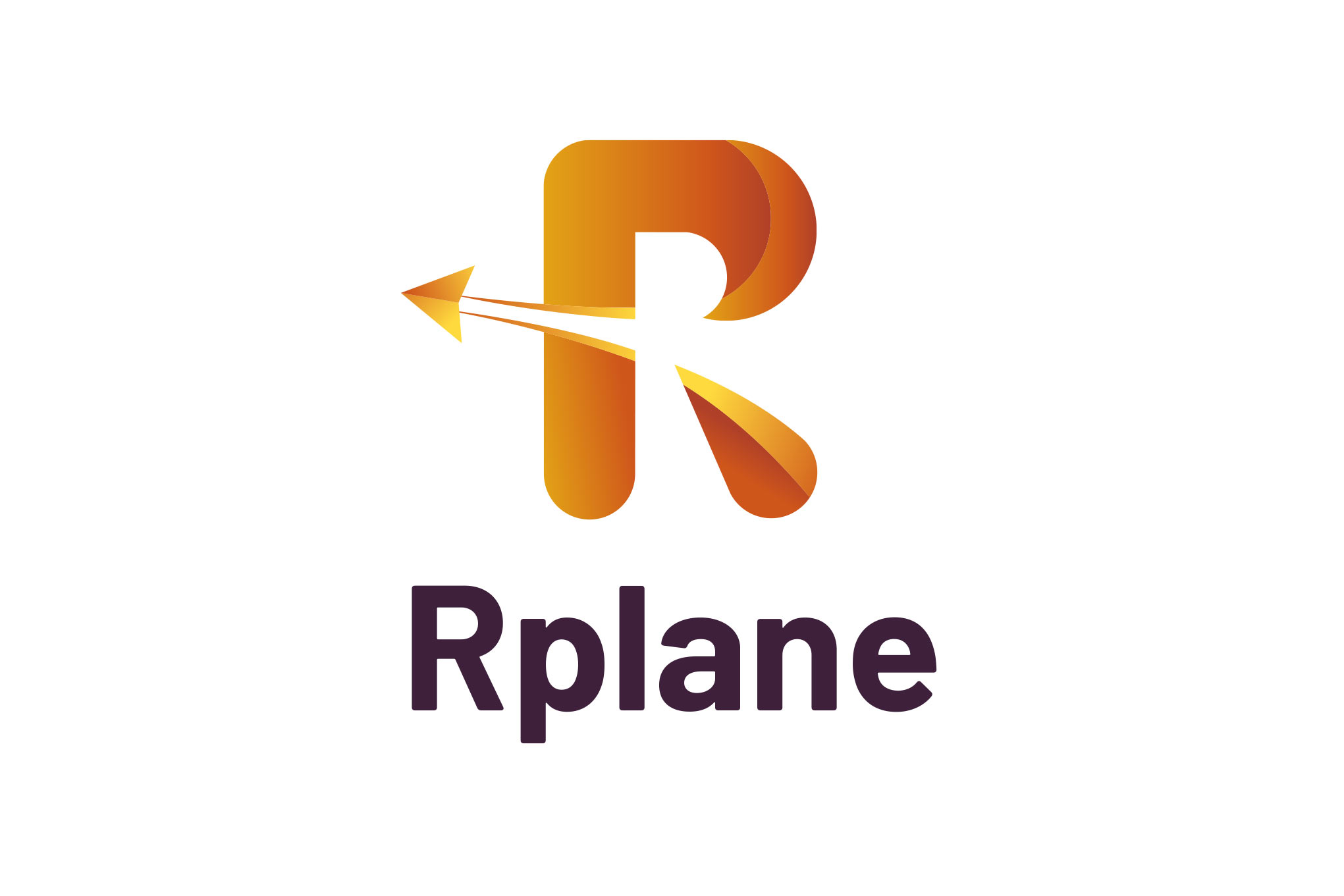 Orange R shaped logo