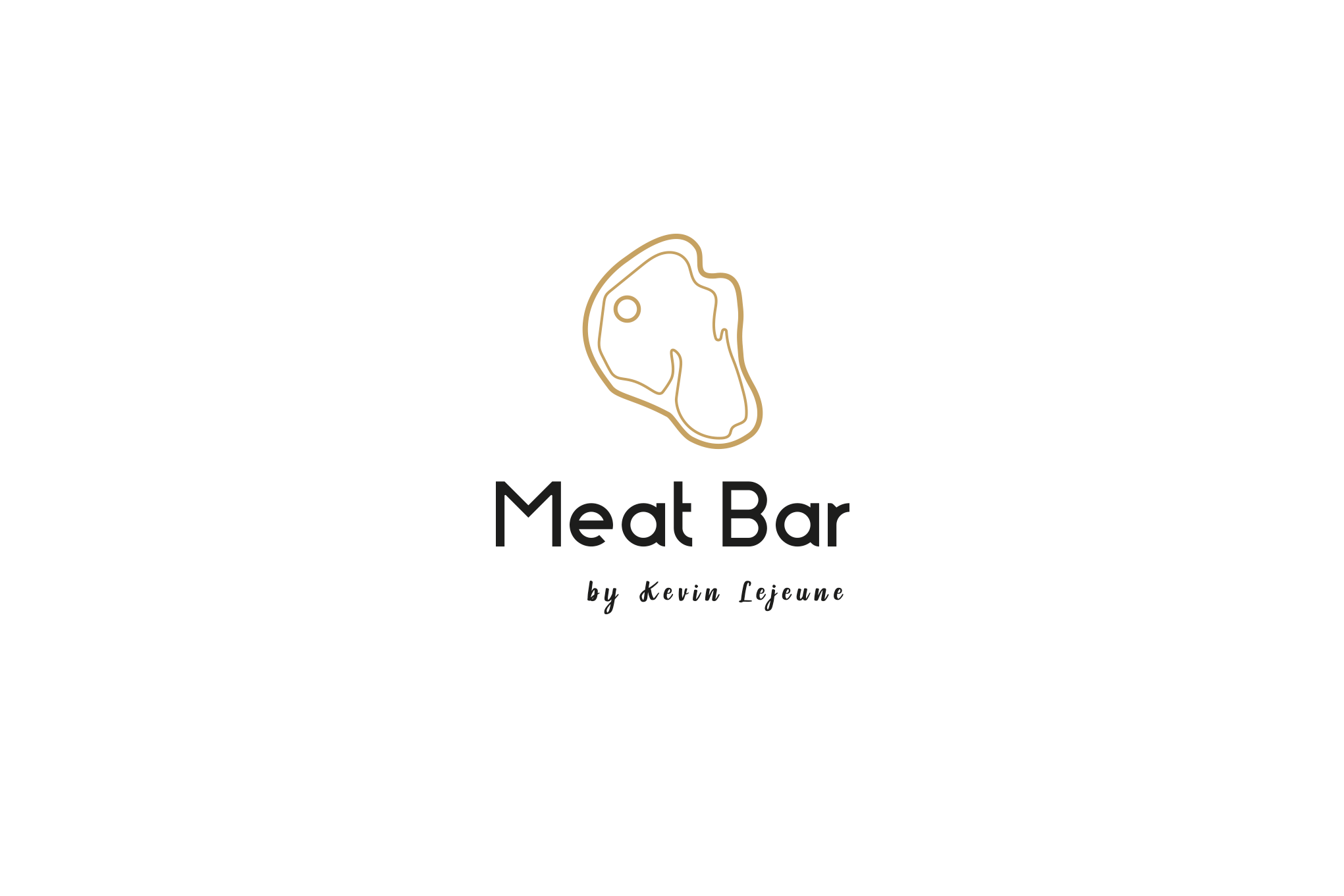 Logo of stylized piece of meat