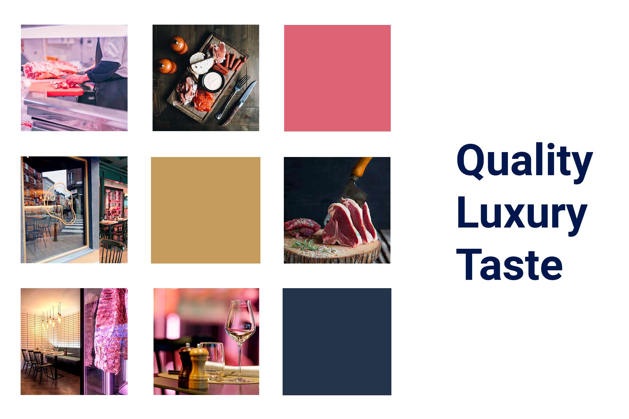 Moodboard for Meat Bar