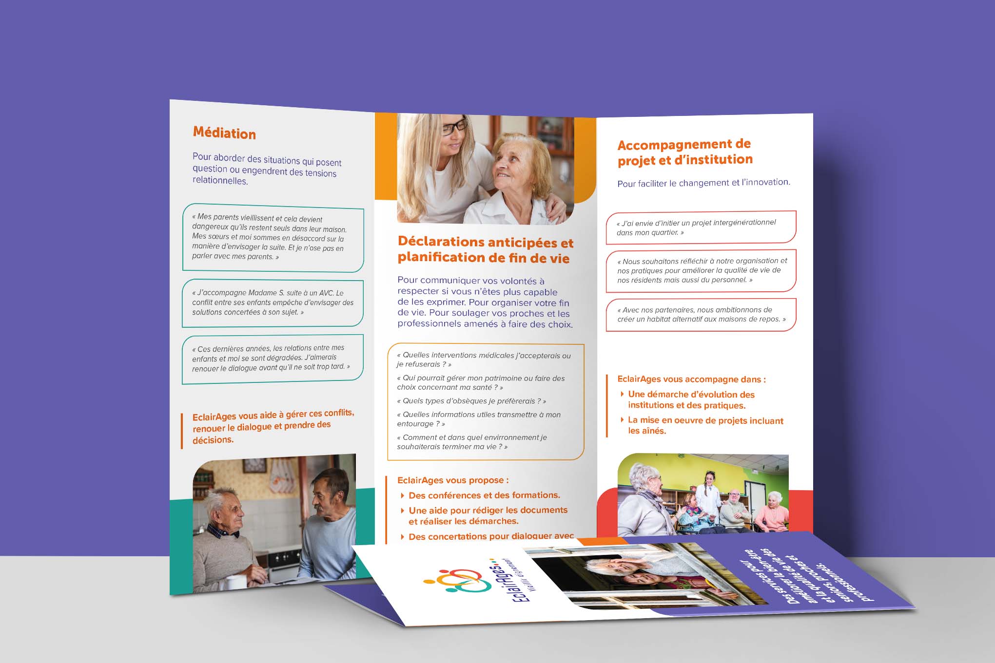 Flyer for an npo who take cares of elderly people