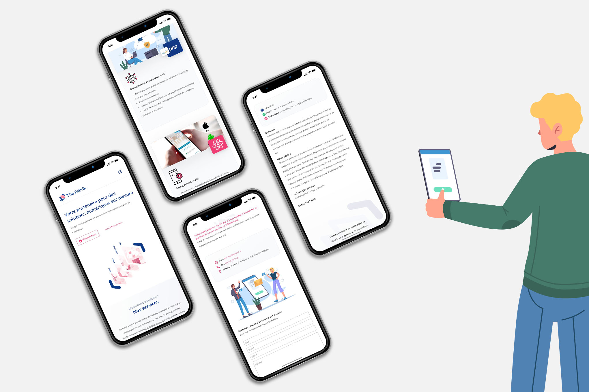 Mobile website design